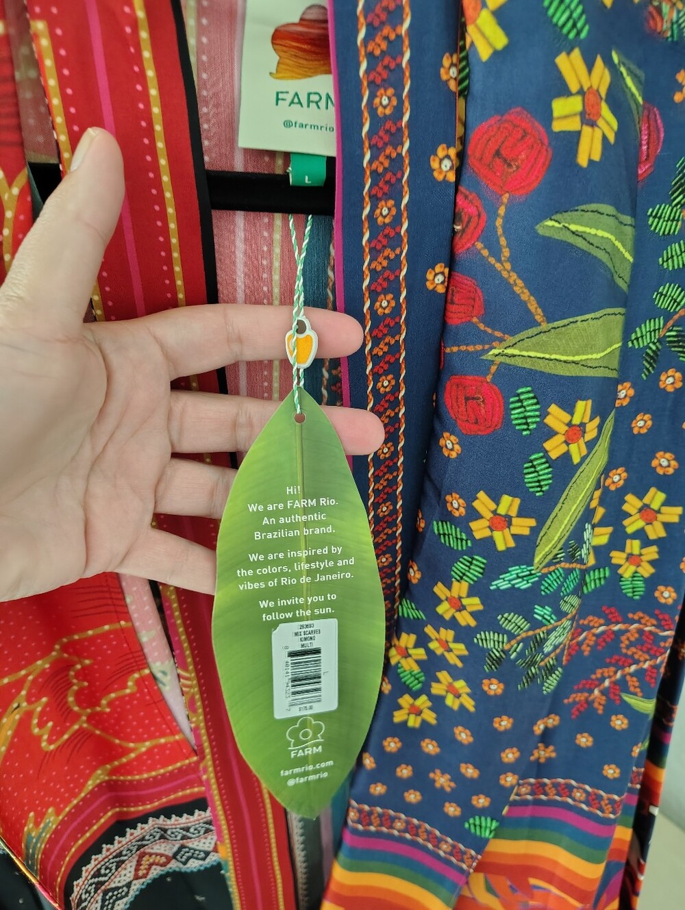 FARM Rio Vibrant Floral Patchwork Kimono - Picture 6 of 7